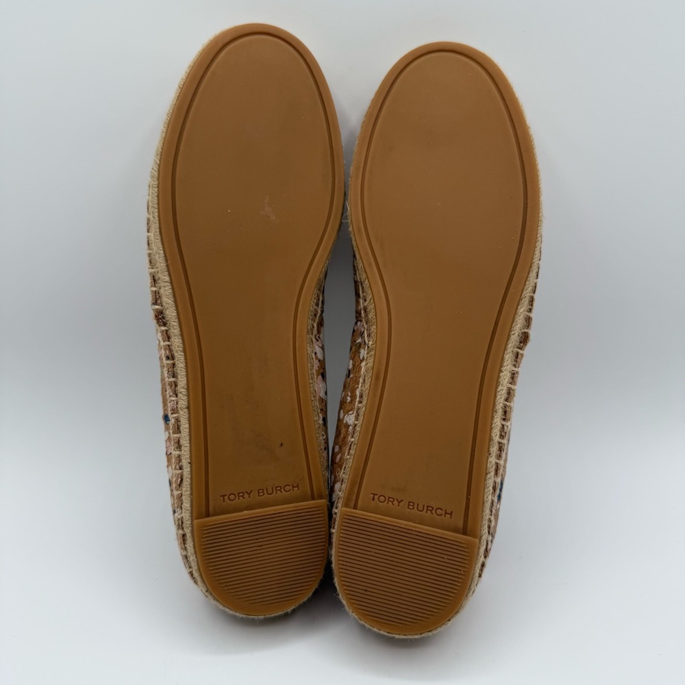 Tory Burch INES ESPADRILLE CONFETTI CORK / CALF LEATHER /METALLIC LEATHER  SZ 9M - Picture 12 of 17